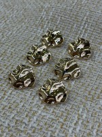 ✨ 23 mm Gold Organik Form Düğme – Modern & Sanatsal Tasarım