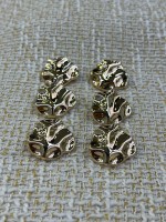 ✨ 23 mm Gold Organik Form Düğme – Modern & Sanatsal Tasarım