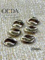 ✨ 6’lı 23 mm Gold Organik Form Metal Düğme Seti – Modern & Minimal